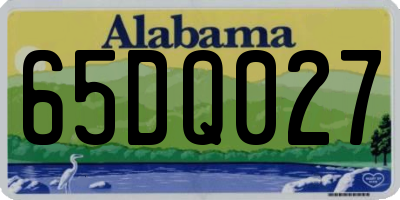 AL license plate 65DQ027