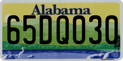AL license plate 65DQ030
