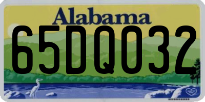 AL license plate 65DQ032