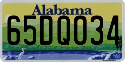 AL license plate 65DQ034