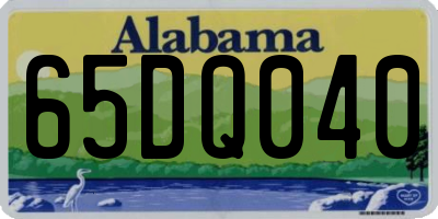 AL license plate 65DQ040