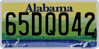 AL license plate 65DQ042