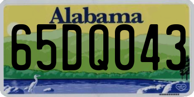 AL license plate 65DQ043