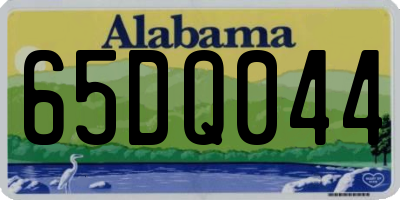AL license plate 65DQ044