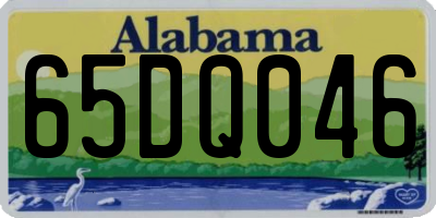 AL license plate 65DQ046
