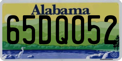 AL license plate 65DQ052