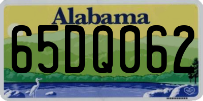 AL license plate 65DQ062