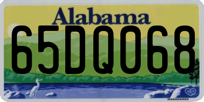 AL license plate 65DQ068