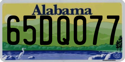 AL license plate 65DQ077