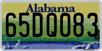 AL license plate 65DQ083