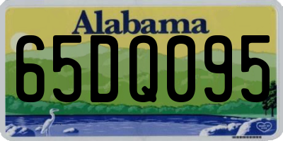 AL license plate 65DQ095