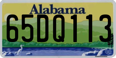 AL license plate 65DQ113