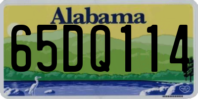 AL license plate 65DQ114