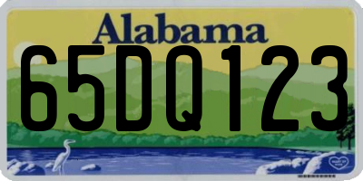 AL license plate 65DQ123