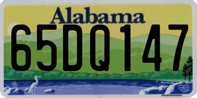 AL license plate 65DQ147