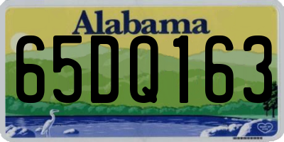 AL license plate 65DQ163
