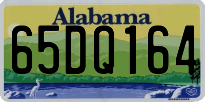 AL license plate 65DQ164