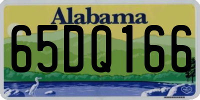 AL license plate 65DQ166