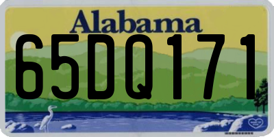 AL license plate 65DQ171
