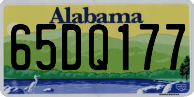 AL license plate 65DQ177