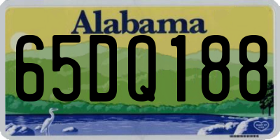 AL license plate 65DQ188