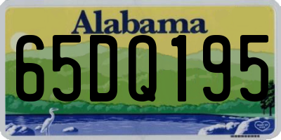 AL license plate 65DQ195