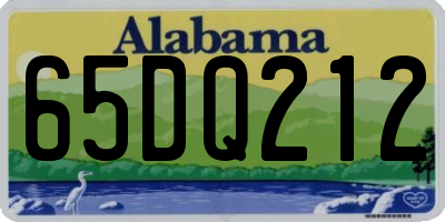 AL license plate 65DQ212