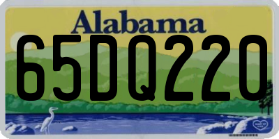 AL license plate 65DQ220