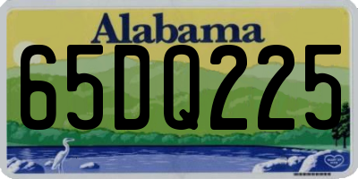 AL license plate 65DQ225