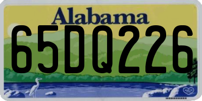 AL license plate 65DQ226