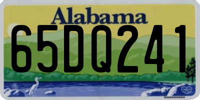 AL license plate 65DQ241