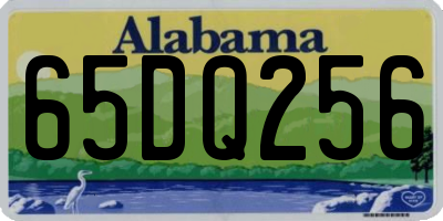 AL license plate 65DQ256