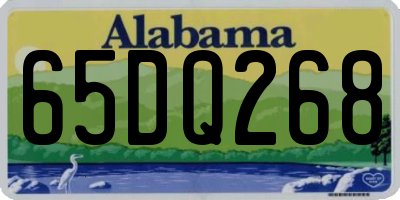 AL license plate 65DQ268