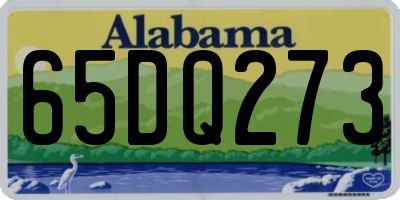 AL license plate 65DQ273