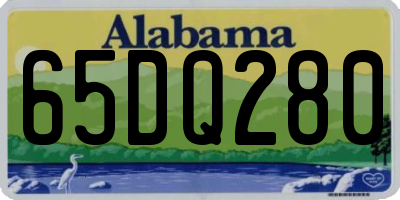 AL license plate 65DQ280