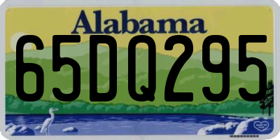 AL license plate 65DQ295