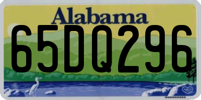 AL license plate 65DQ296