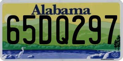 AL license plate 65DQ297