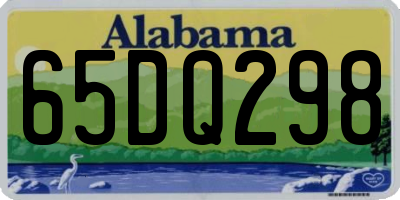 AL license plate 65DQ298