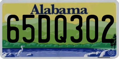 AL license plate 65DQ302