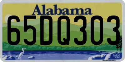 AL license plate 65DQ303