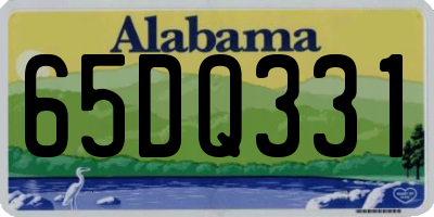 AL license plate 65DQ331