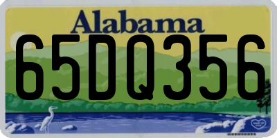AL license plate 65DQ356