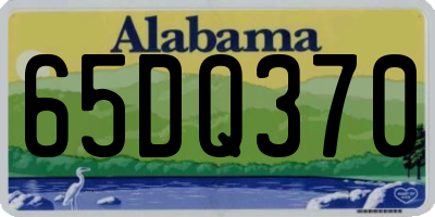 AL license plate 65DQ370