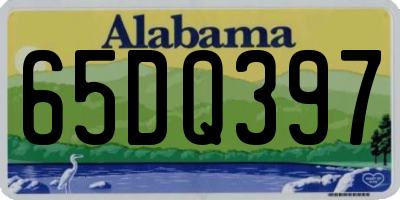 AL license plate 65DQ397