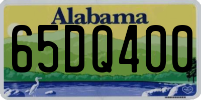 AL license plate 65DQ400