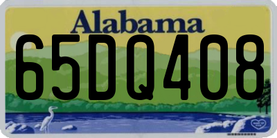 AL license plate 65DQ408