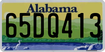 AL license plate 65DQ413