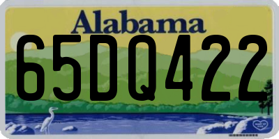 AL license plate 65DQ422