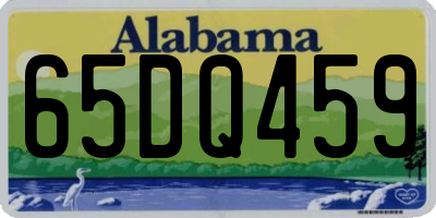 AL license plate 65DQ459